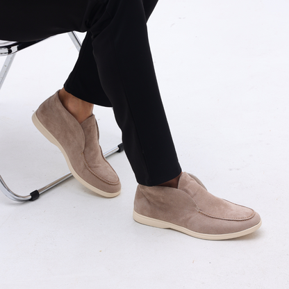 High Suede Loafers