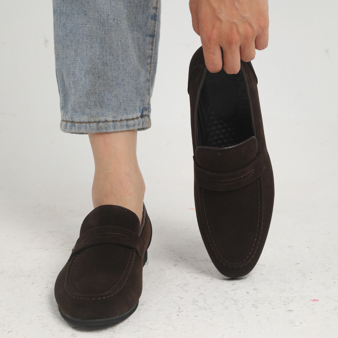 Suede Penny Loafers