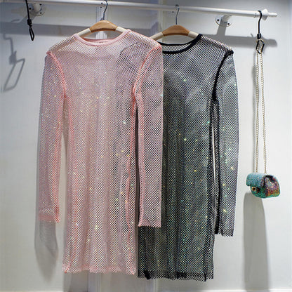 Shiny Party Dress Net