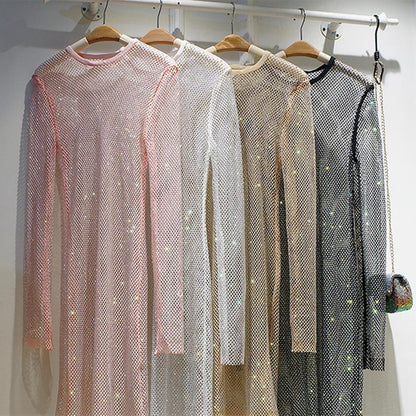 Shiny Party Dress Net