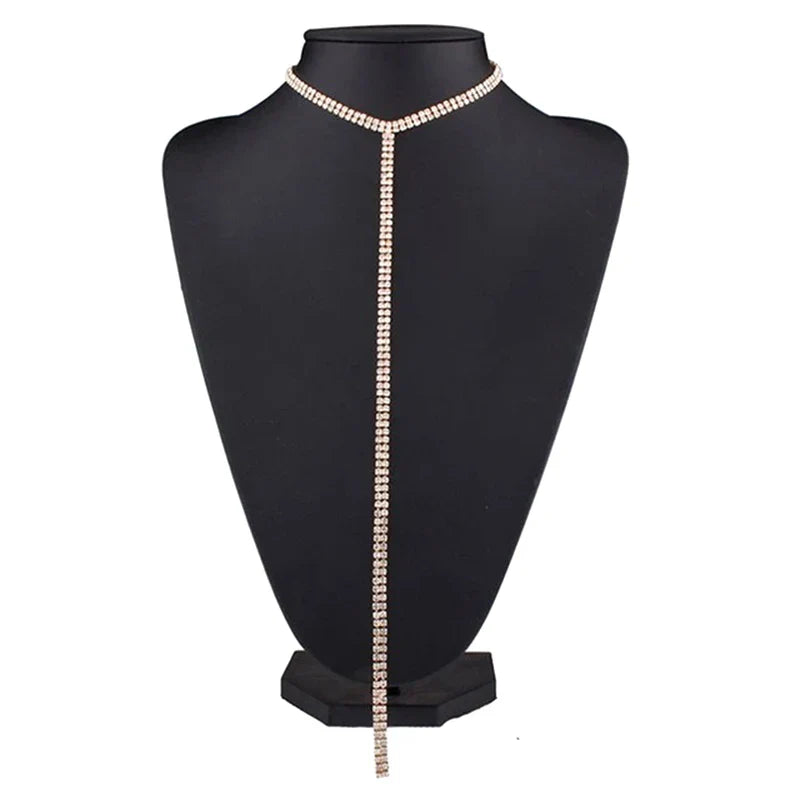 Rhinestone Chain Choker