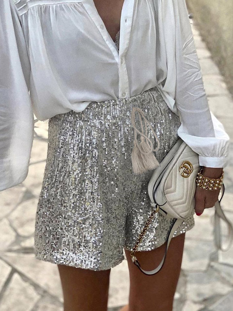 Angela Sequin Shorts