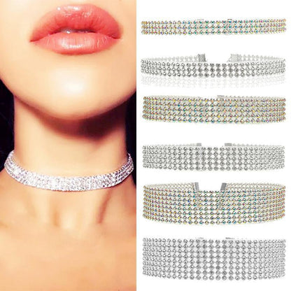 Crystal Rhinestone Choker