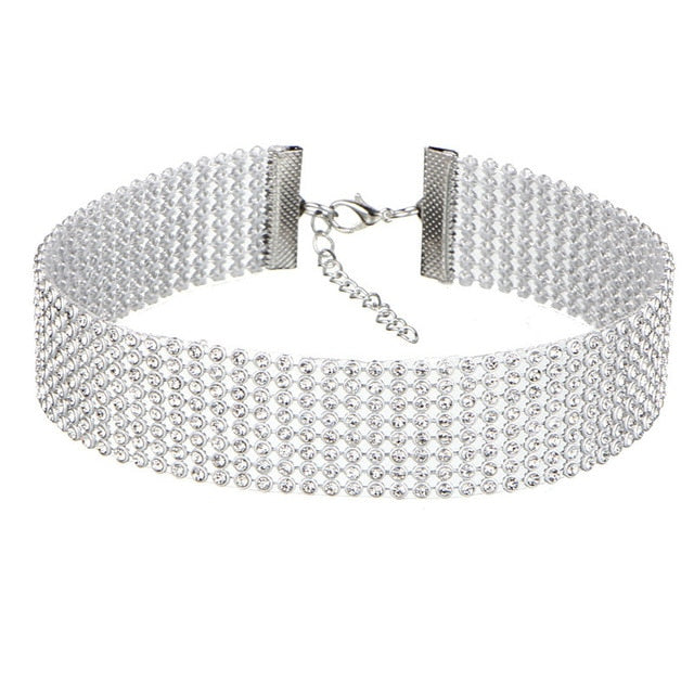Crystal Rhinestone Choker