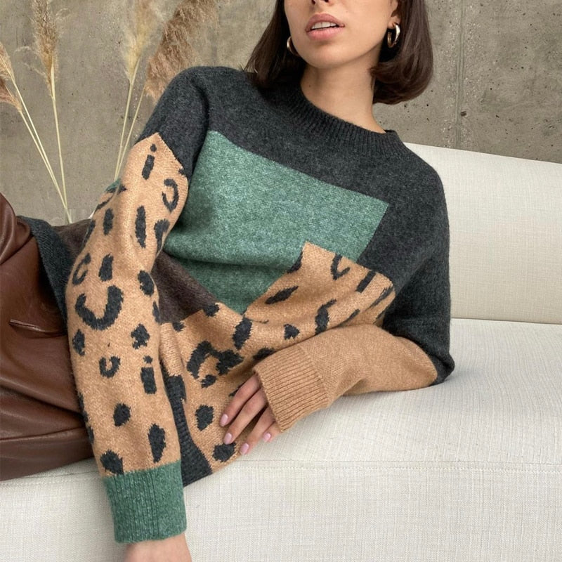 Amelia Leopard Sweater